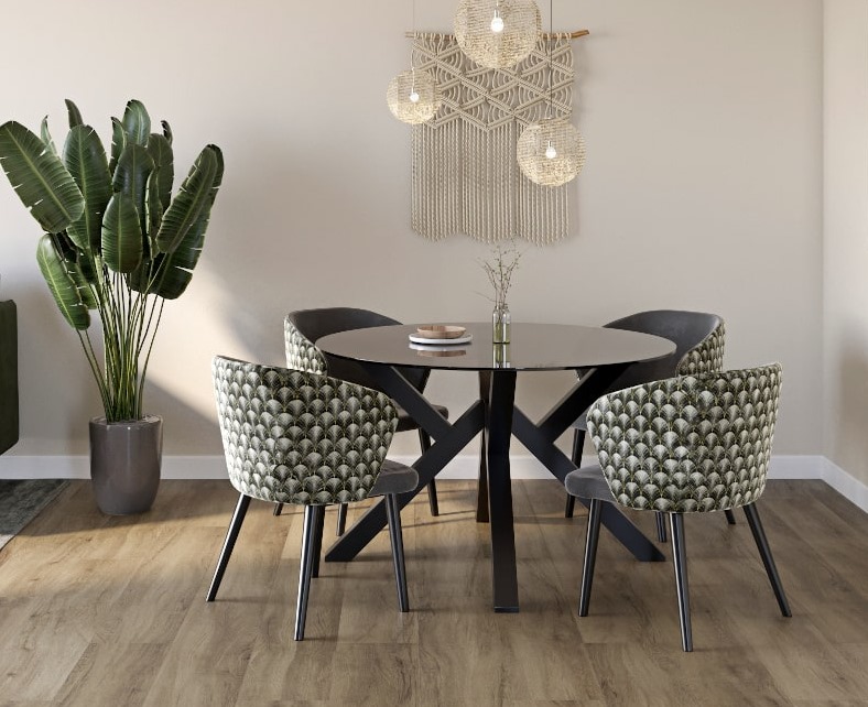 Designer Esstisch mit Stühlen - jb Home Design